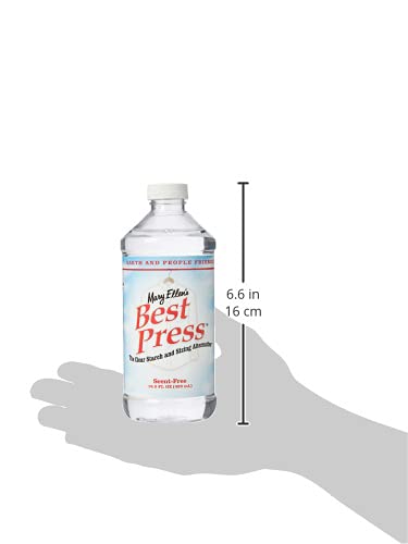 Mary Ellen Products Clear Sizing Alternative Starch, 16.9 Fl Oz (Pack of 1), Scent Free, 16