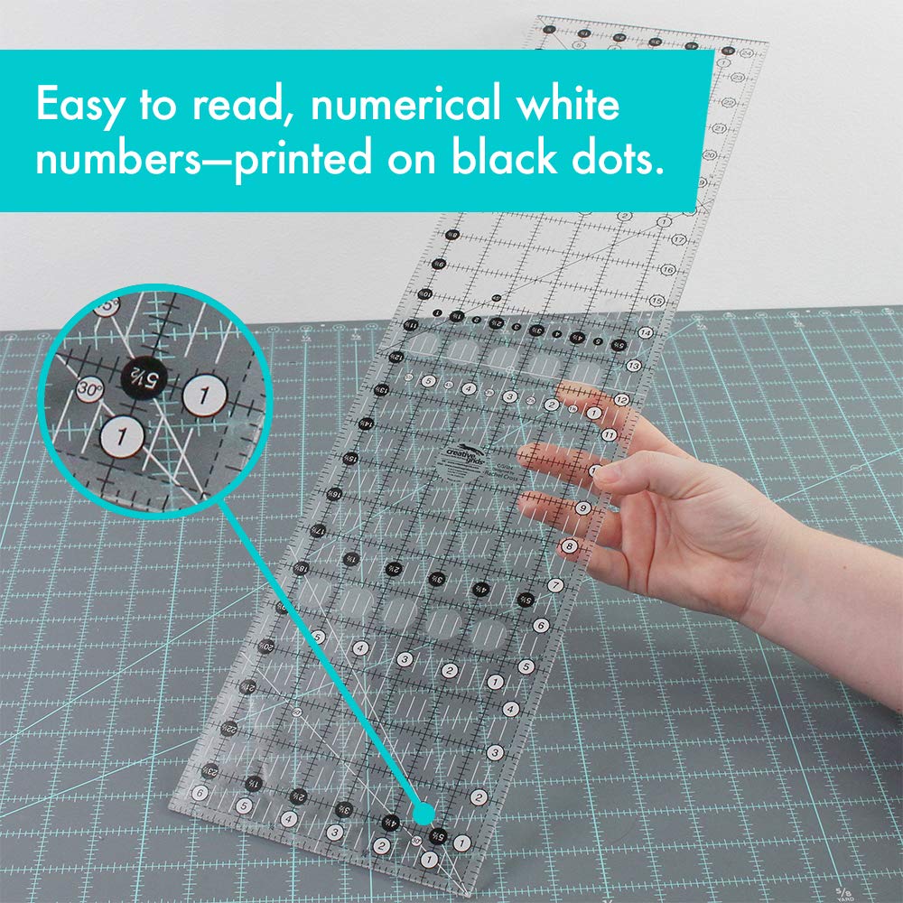 Creative Grids Quilt Ruler 6-1/2in x 24-1/2in - CGR24