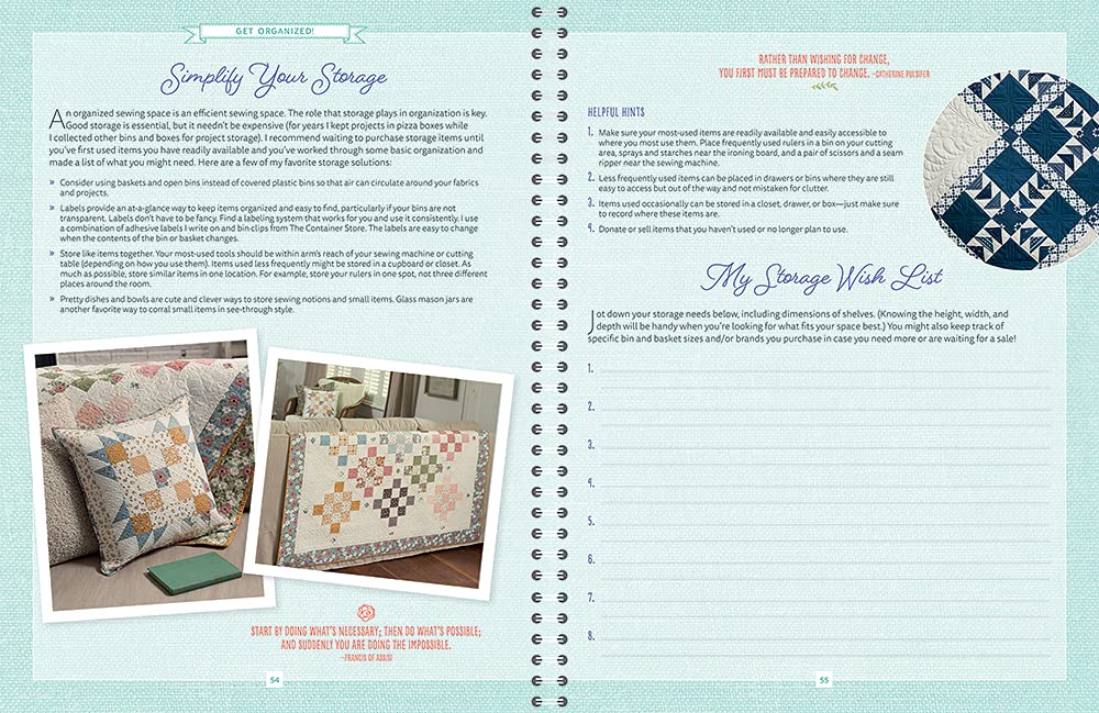 Quilting Life Planner and Workbook