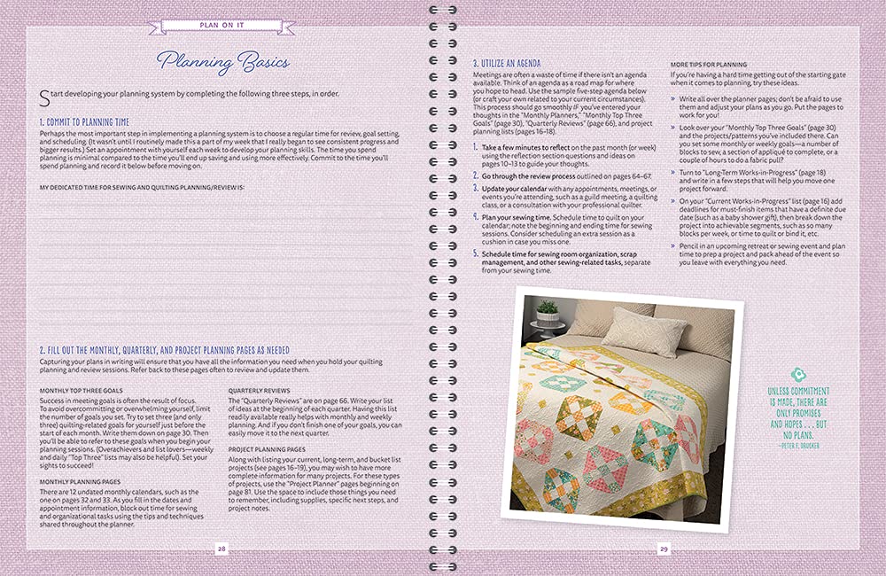 Quilting Life Planner and Workbook