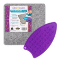 Wool Pressing Mat 10 x 10 Inch (25.4cm x 25.4cm) – 100% New Zealand Wool Quilting Ironing Pad – Portable, Odorless, Double-Sided Ironing Mat for Sewing & Embroidery – Includes Silicone Iron Rest