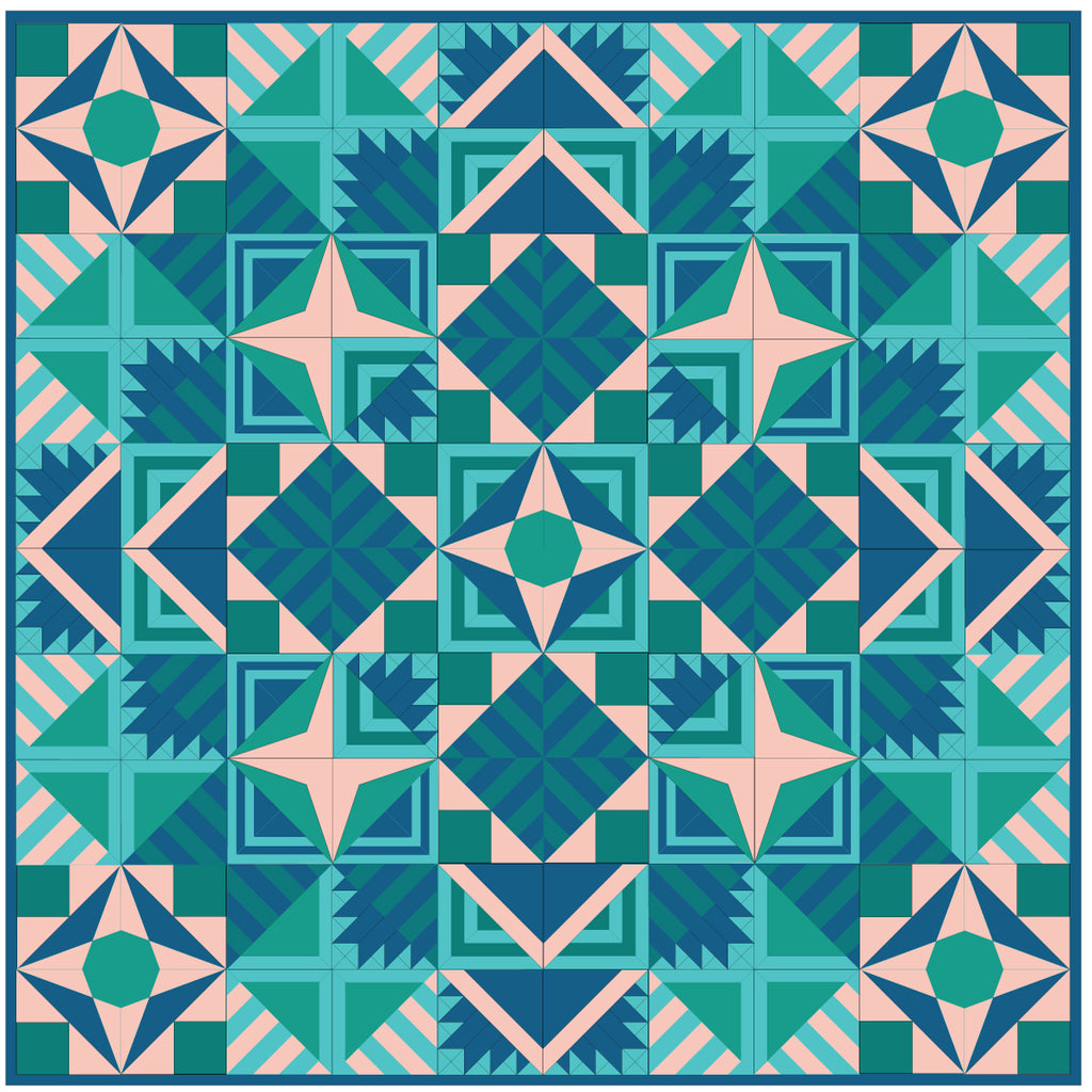 Bryan Pattern Edelweiss Block of the Month Quilt Pattern – Bryan House Quilts