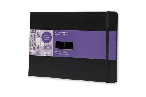 Moleskine Art Black Page Album, Hard Cover, A4 (8.25" x 11.75") Plain/Blank, Black