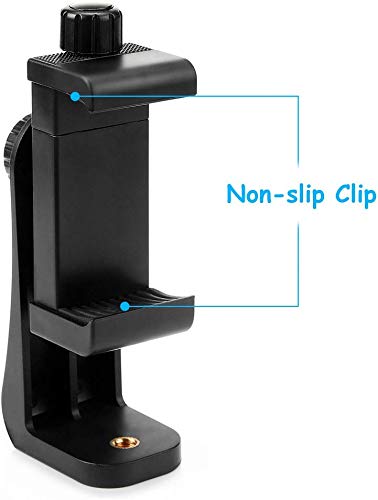 Vastar Universal Smartphone Tripod Adapter Cell Phone Holder Mount Adapter Fits iPhone Samsung and All Phones Rotates Vertical
