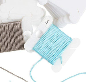 Plastic Embroidery Floss Bobbins - Stitched Modern