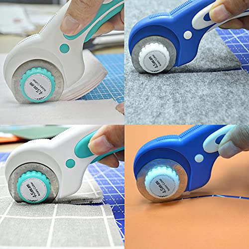 HEADLEY TOOLS 45mm Rotary Cutter Blades 10 Pack Fits Olfa, Fiskars, Replacement Rotary Blade for Arts Crafts Quilting Scrapbooking Sewing, Sharp and Durable