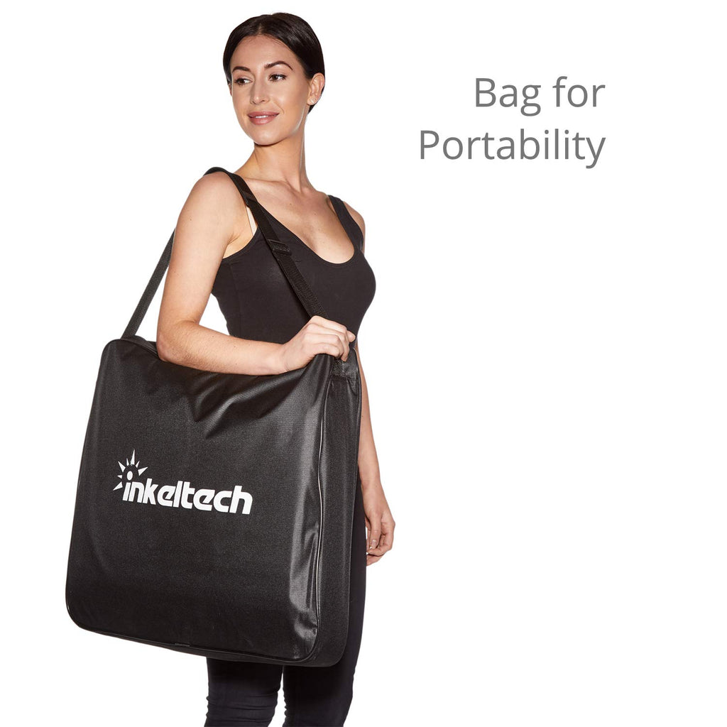 Inkeltech Ring Light - 18 inch 60 W Dimmable LED Ring Light Kit with Stand - Adjustable 3000-6000 K Color Temperature Lighting for Vlog, Makeup, YouTube, Camera, Photo, Video - Control with Remote