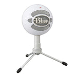 Blue Snowball iCE USB Mic for Recording and Streaming on PC and Mac, Cardioid Condenser Capsule, Adjustable Stand, Plug and Play - White