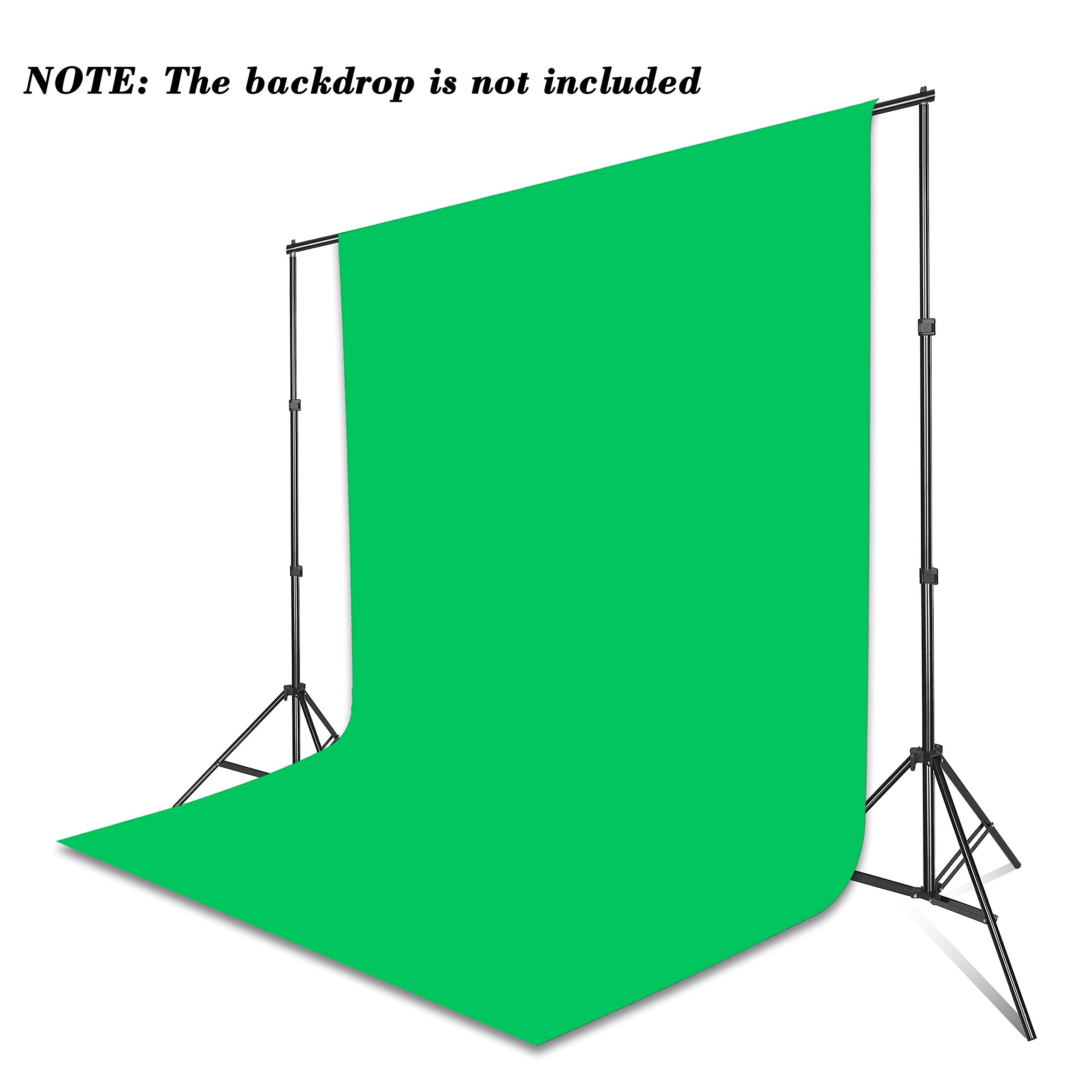 Emart Photo Video Studio 10Ft Adjustable Background Stand Backdrop Support System Kit with Carry Bag