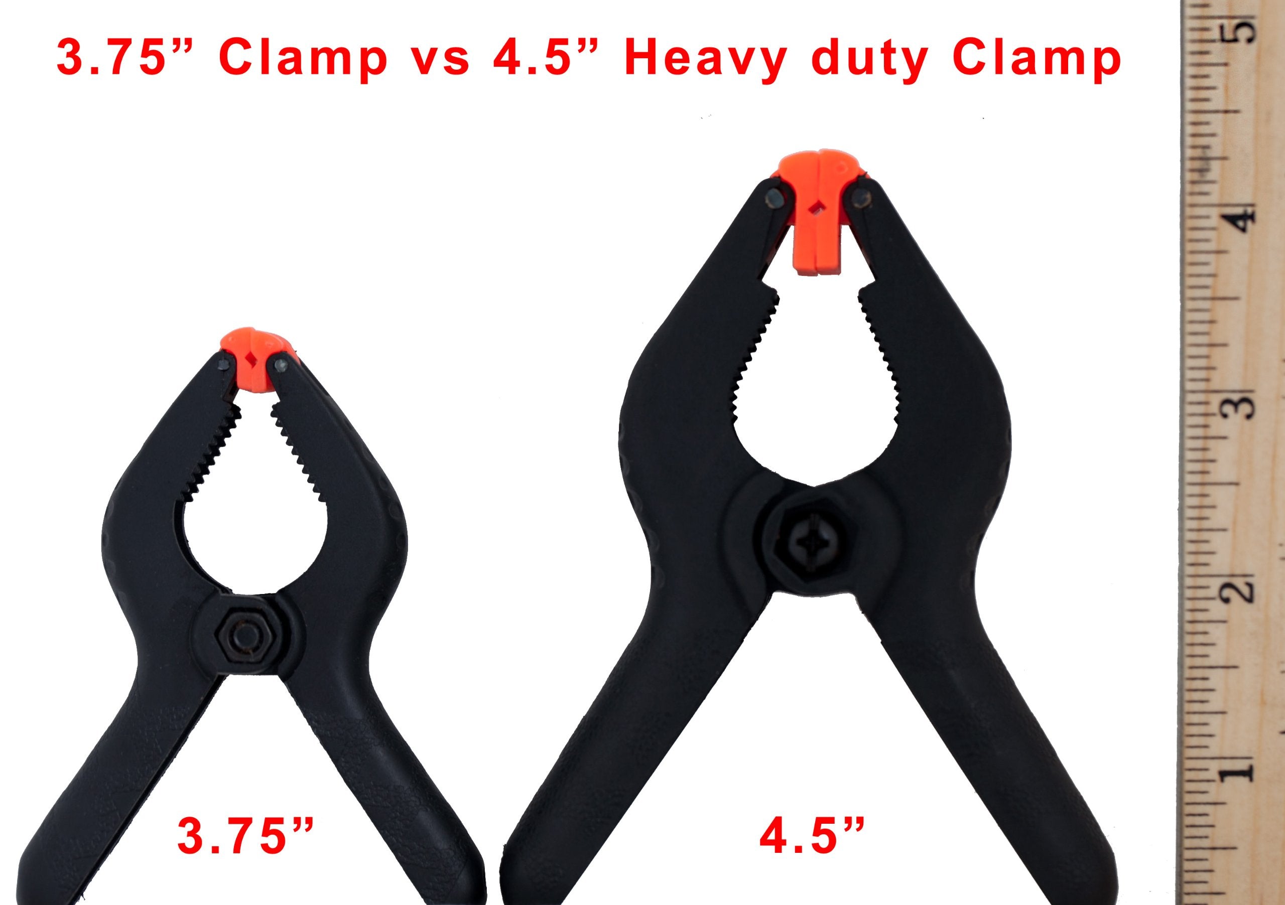 Cheaplights - Heavy Duty Muslin Clamps 4 1/2 inch 6 Pack
