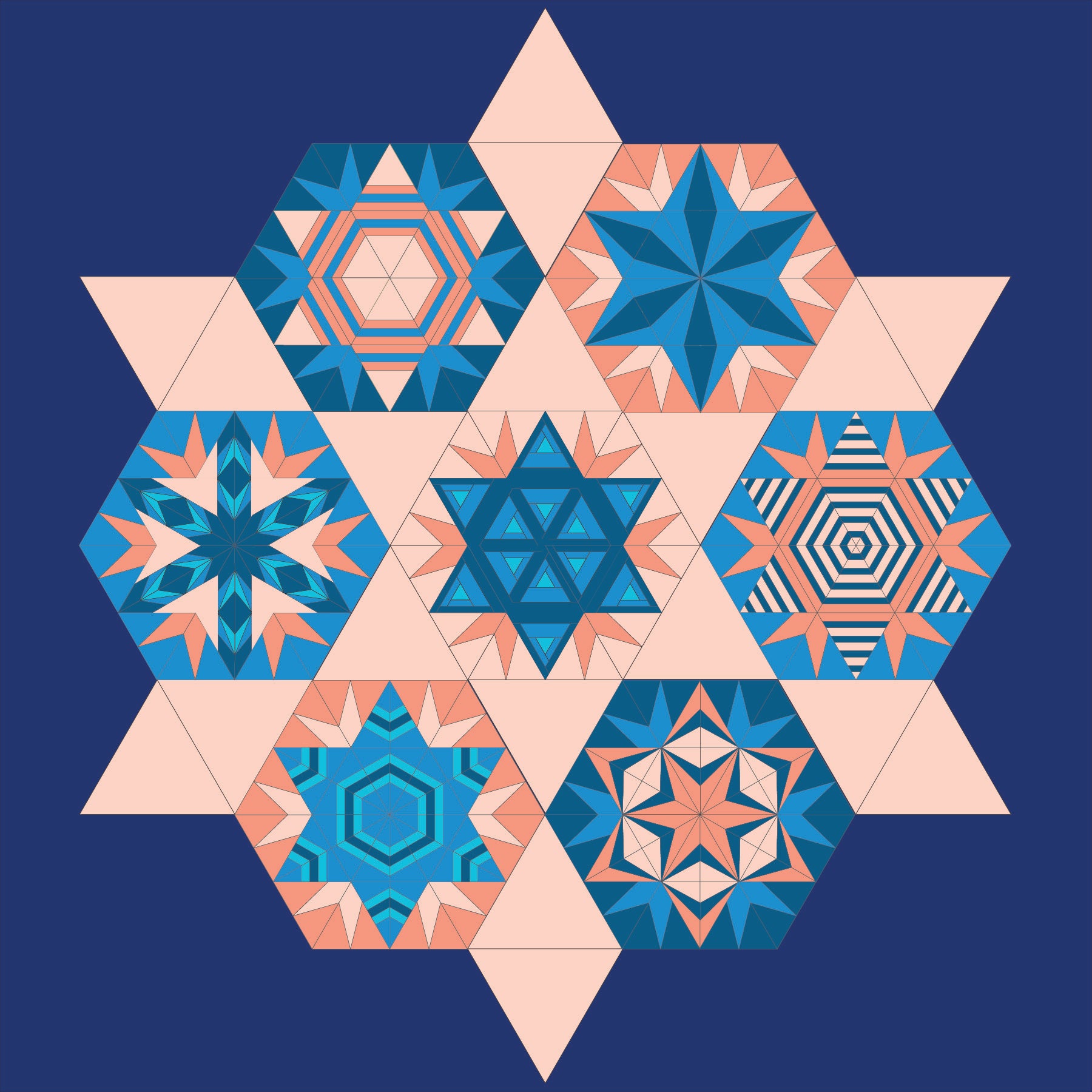 Wildflower Kit - Blue & Peach