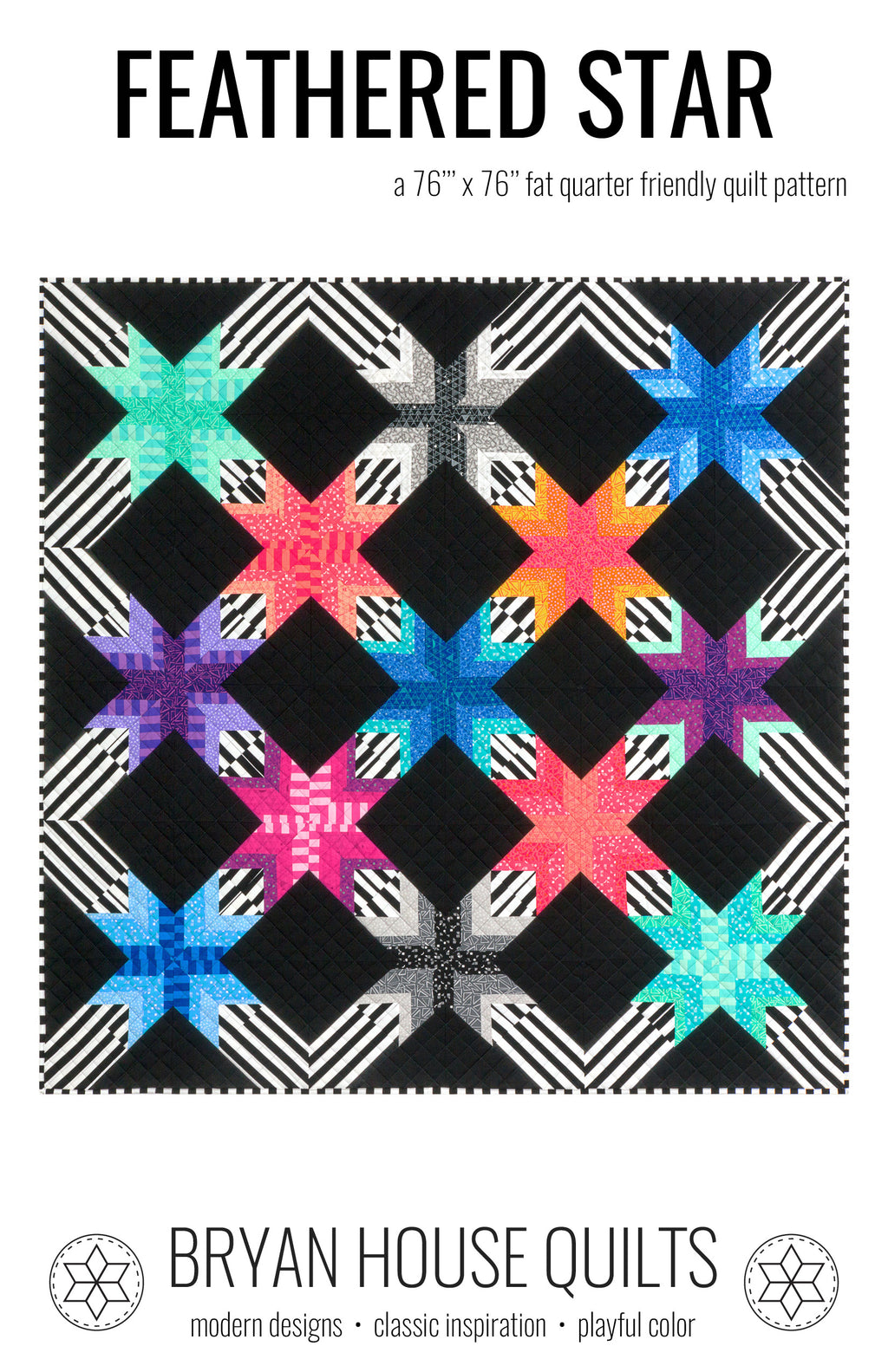 Feathered Star Print Pattern