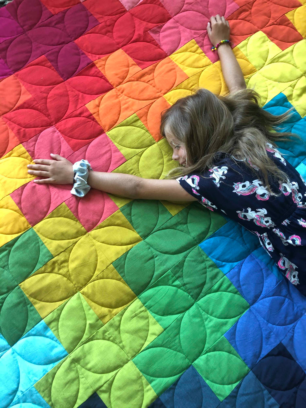 Rainbow Plus Quilt PDF Pattern