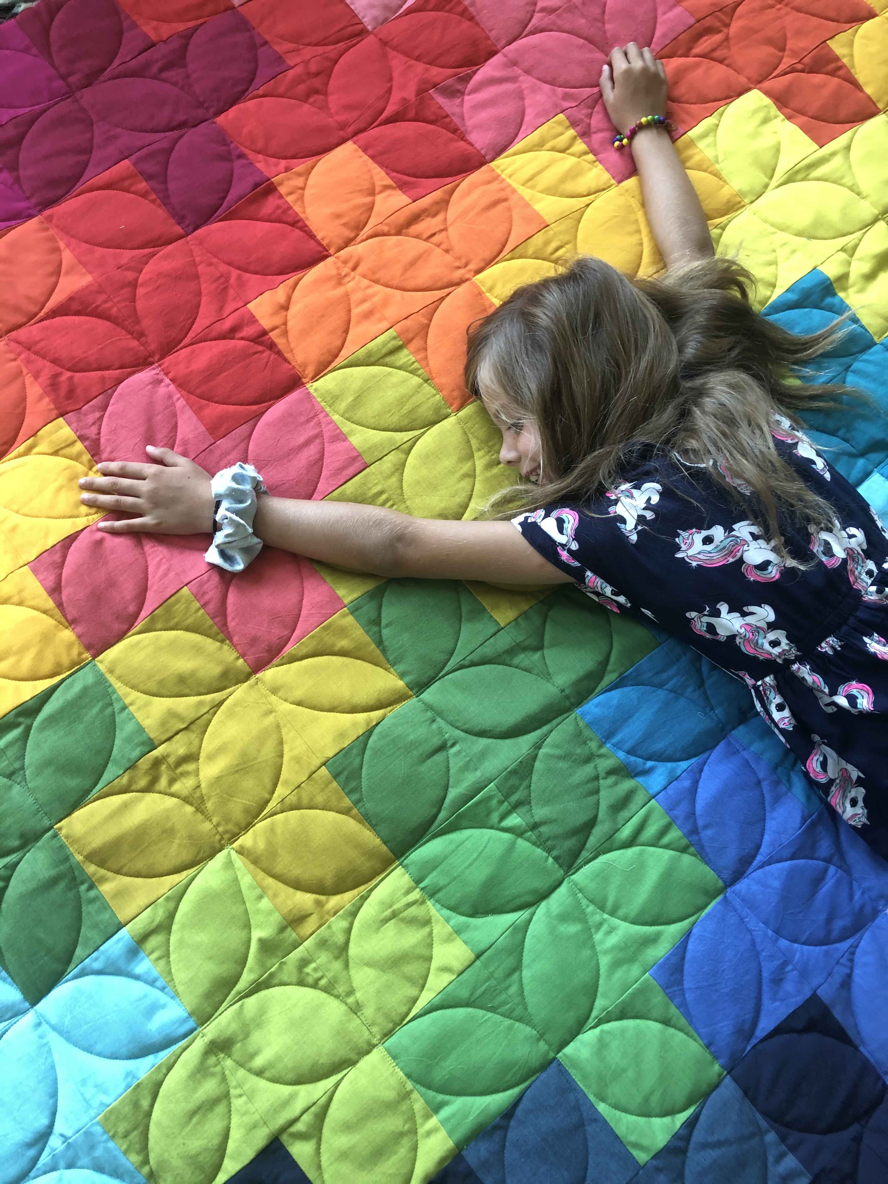 Rainbow Plus Quilt PDF Pattern